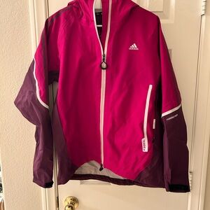 Adidas Women’s Magenta and burgundy Raincoat